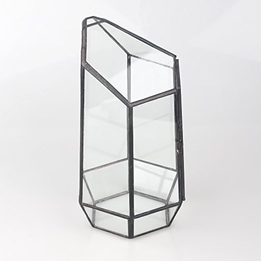 Geometric Glass Plant Terrarium – 22cm Modern Succulent Planter