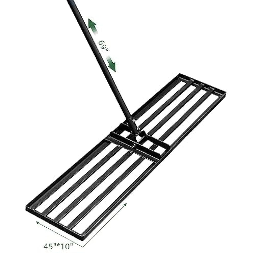 Byhagern Lawn Leveling Rake – 45" Heavy Duty Steel Levelawn Tool
