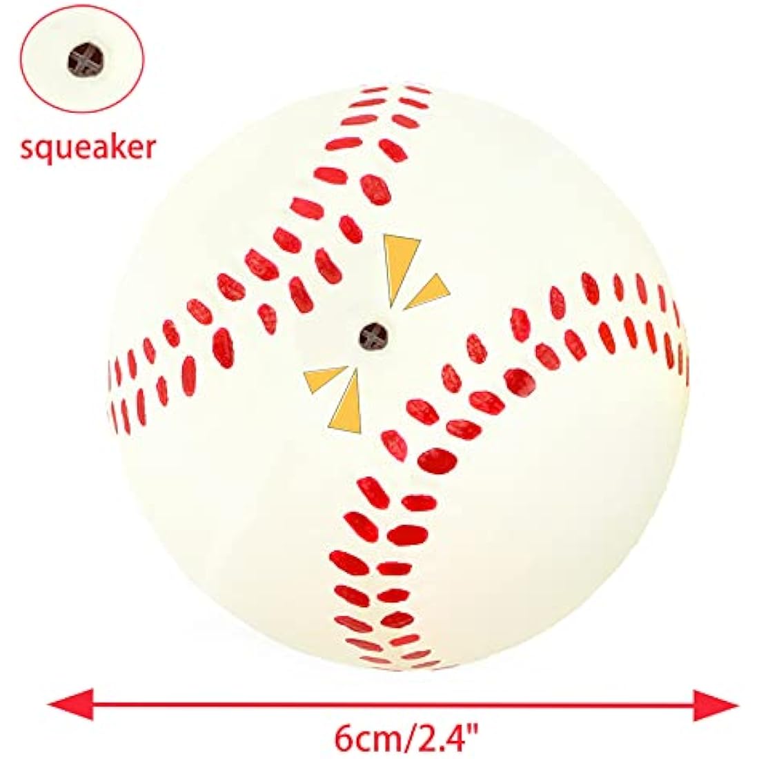 Squeaky Latex Dog Toy Balls – 4 Pack Small Puppy Fetch Set