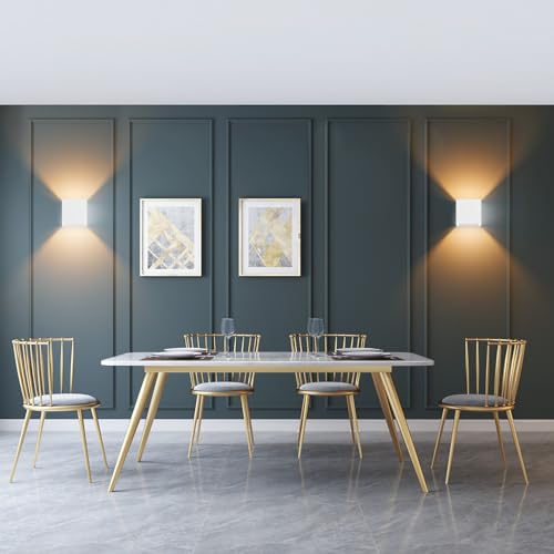 Klighten 2PCS Modern LED Wall Sconce – Up and Down Indoor Lamp, 3000K White