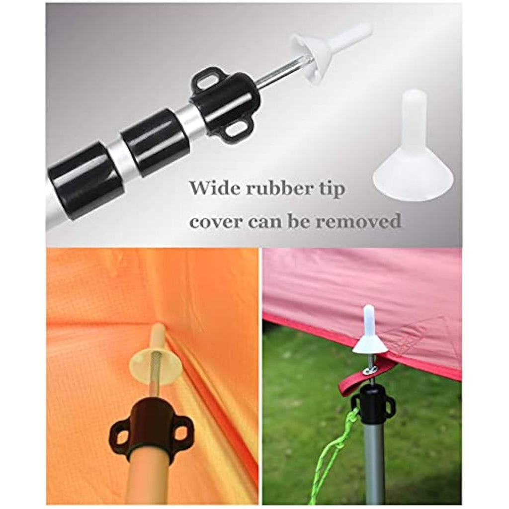 HIKEMAN Adjustable Aluminum Tarp Poles | Telescoping 90-230cm