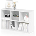 Furinno Luder 5-Cube Reversible Open Shelf - White Storage Bookshelf