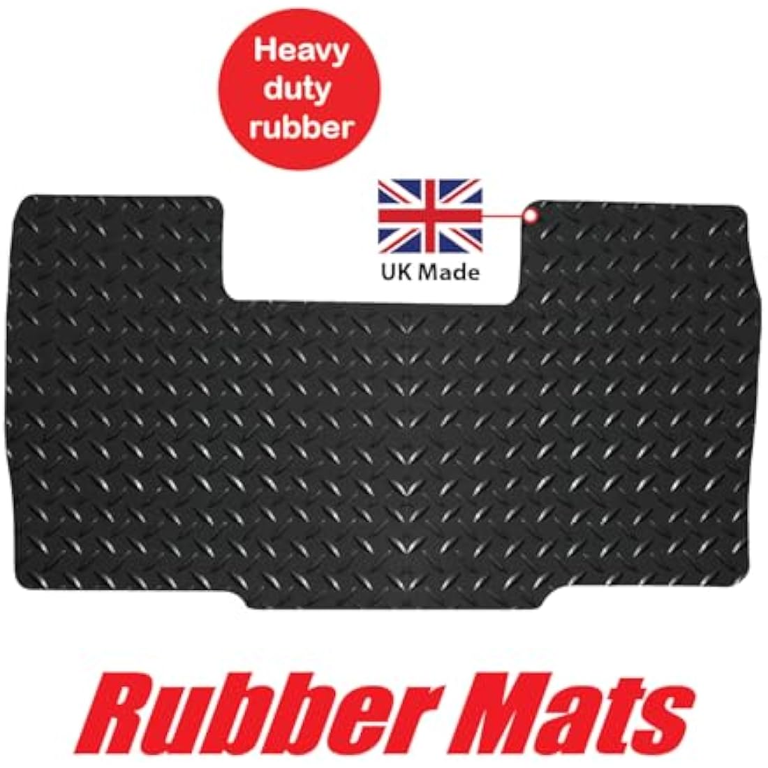 Lusso Heavy Duty 3mm Rubber Floor Mats for Citroen Relay 2006-2019