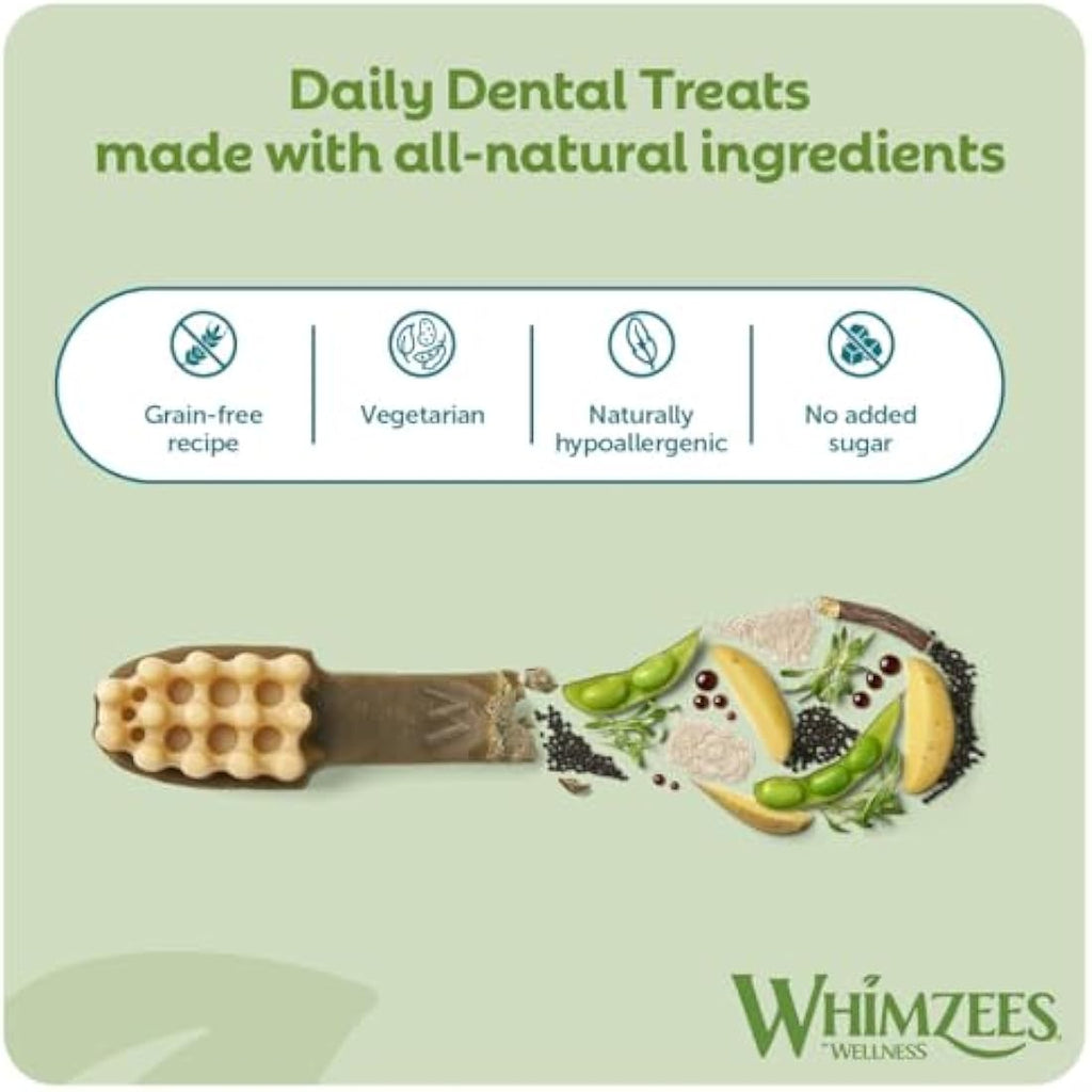 WHIMZEES Natural Grain-Free Dental Dog Chews - Medium Breed, 12ct