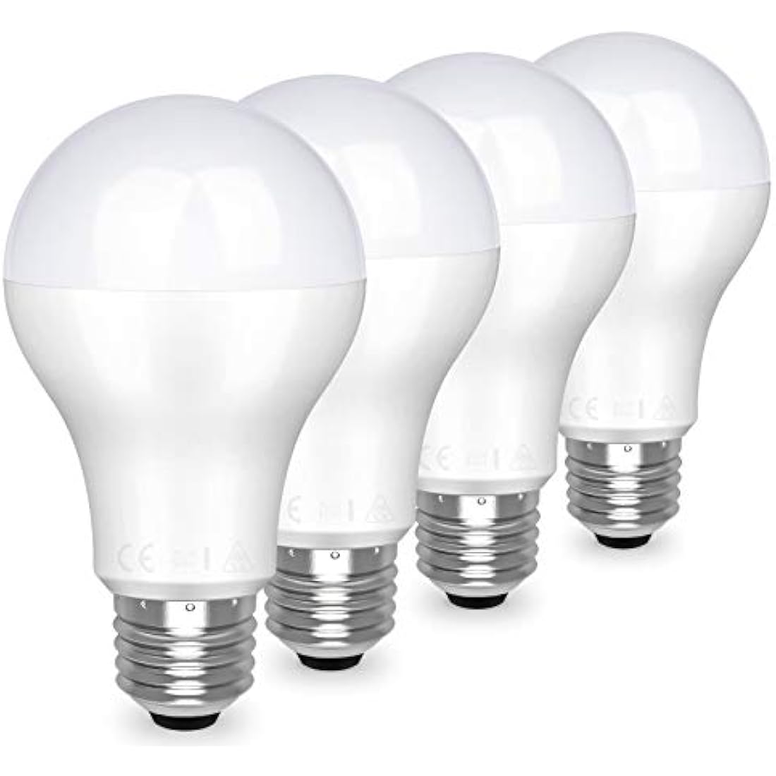 Awenia E27 LED Light Bulb 20W 4000K Daylight White A65 - 4 Pack
