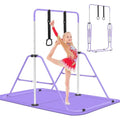 EVERYMILE Gymnastics Bar – Adjustable Folding Kip Bar with Rings for Kids
