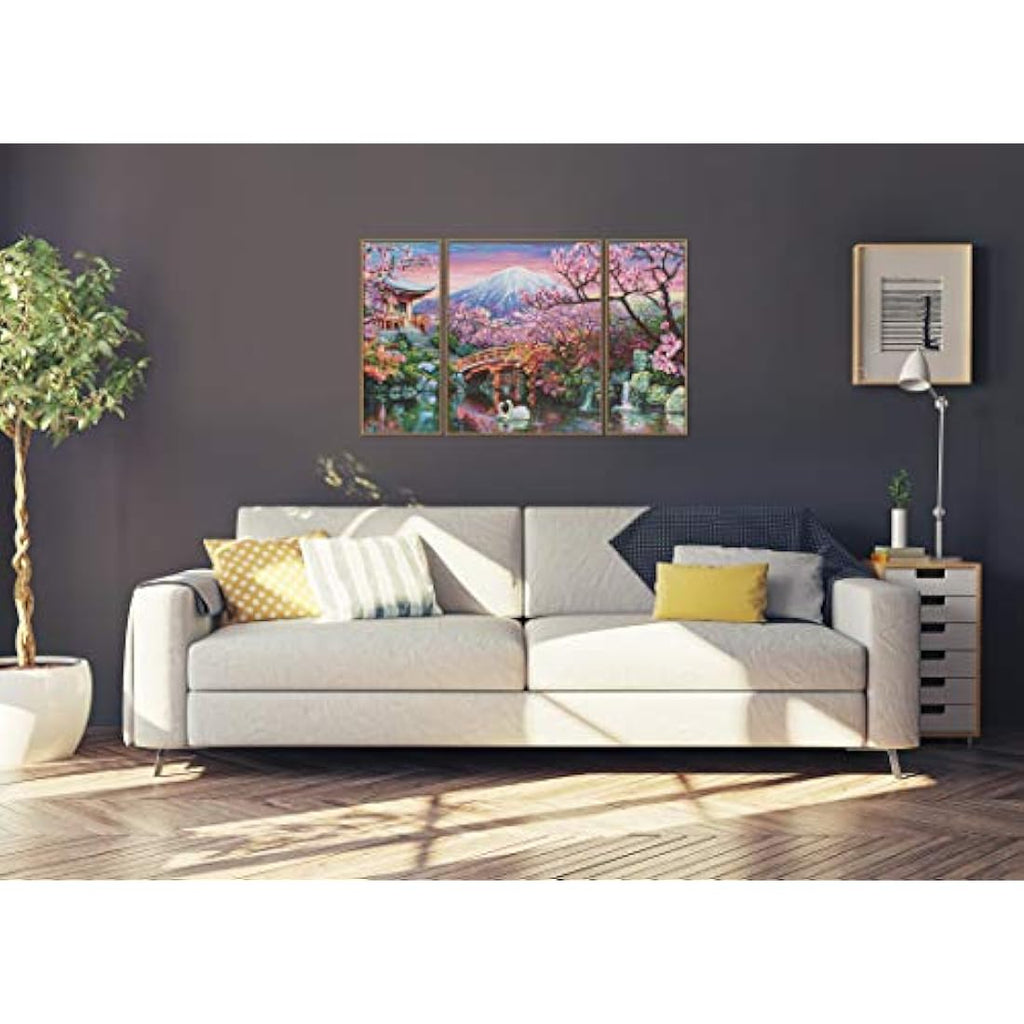 Schipper Paint by Numbers Kit – Cherry Blossoms Triptych Canvas, 50x80cm