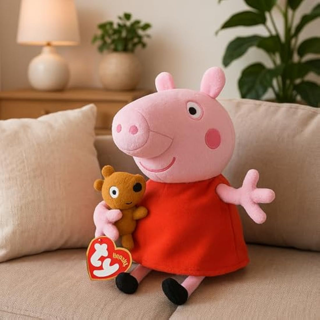 Ty Peppa Pig Beanie Baby - 6 Inch Soft Plush Toy for Kids |
