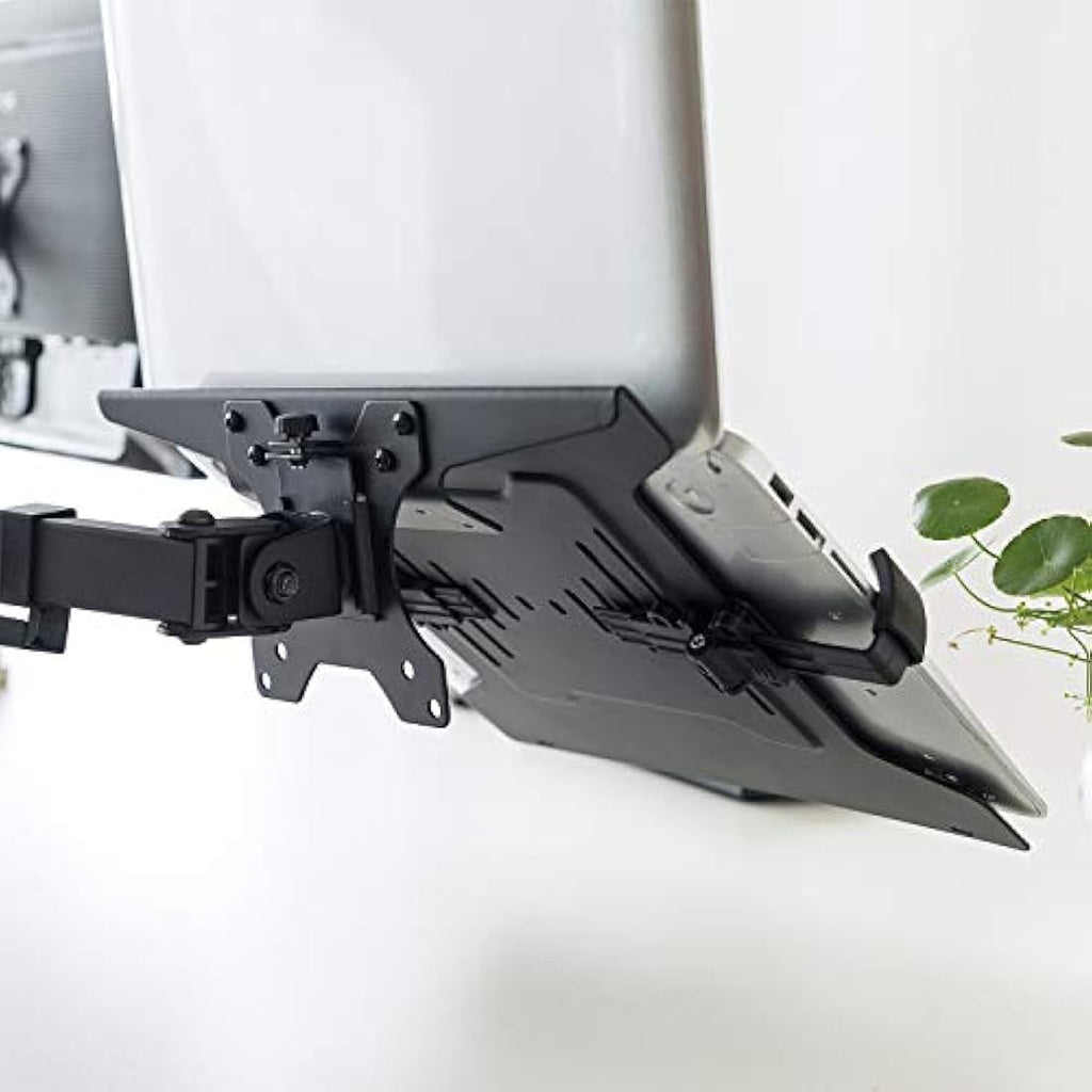 PUTORSEN Laptop Mount Tray for VESA Monitor Arms | 10-15.6 inch Notebook