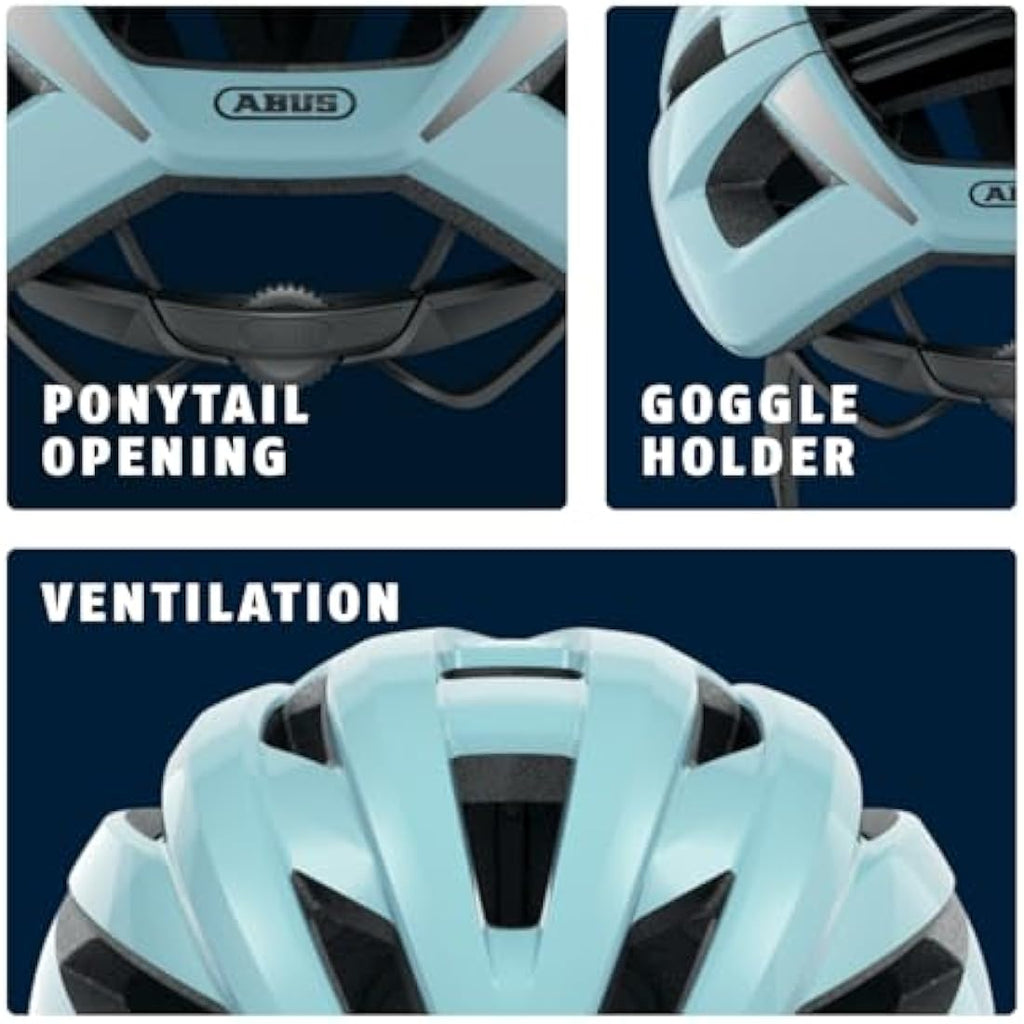 ABUS StormChaser Road Bike Helmet – Lightweight Vented Cycling Helmet