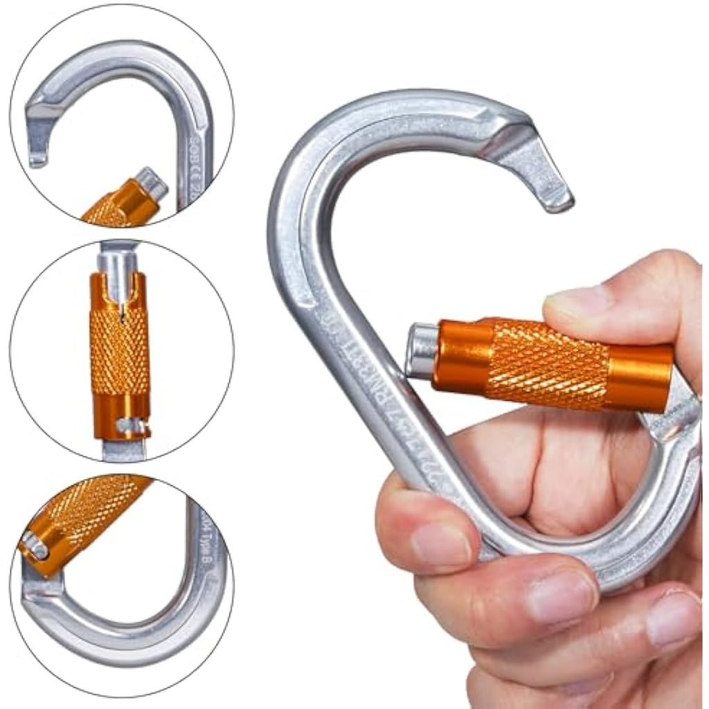 Jolof Store Auto Locking Climbing Carabiner | 22KN Aircraft Aluminum