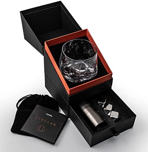 Jolof Store Fyrglas Whisky Glass Gift Set | Luxury Tumbler & Cooling Cubes