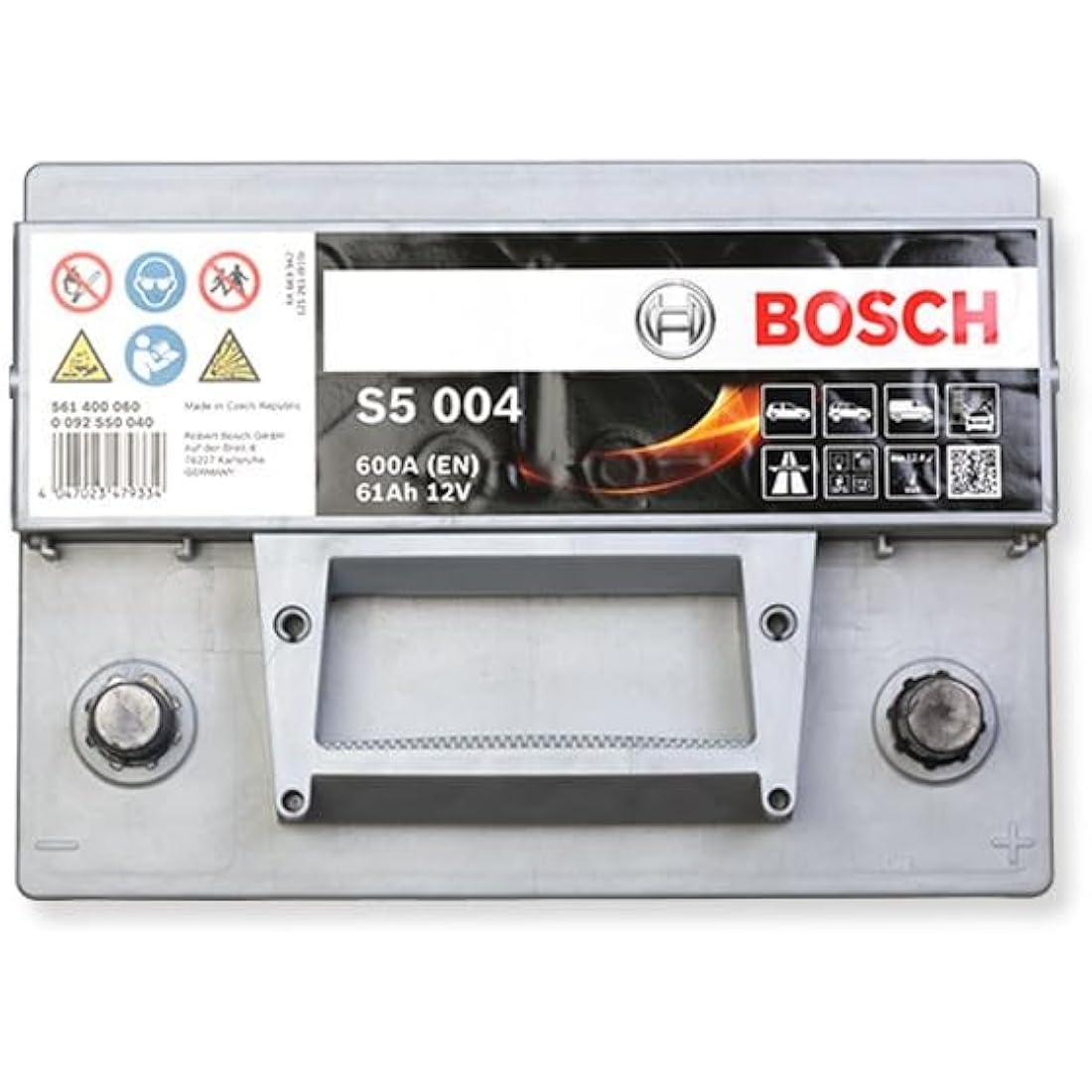 Bosch S5 Car Battery Type 075 | 12V 61Ah 600A Maintenance-Free