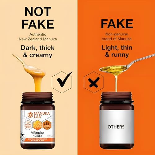 Manuka Lab MGO 525+ Manuka Honey – 500g New Zealand Raw Honey