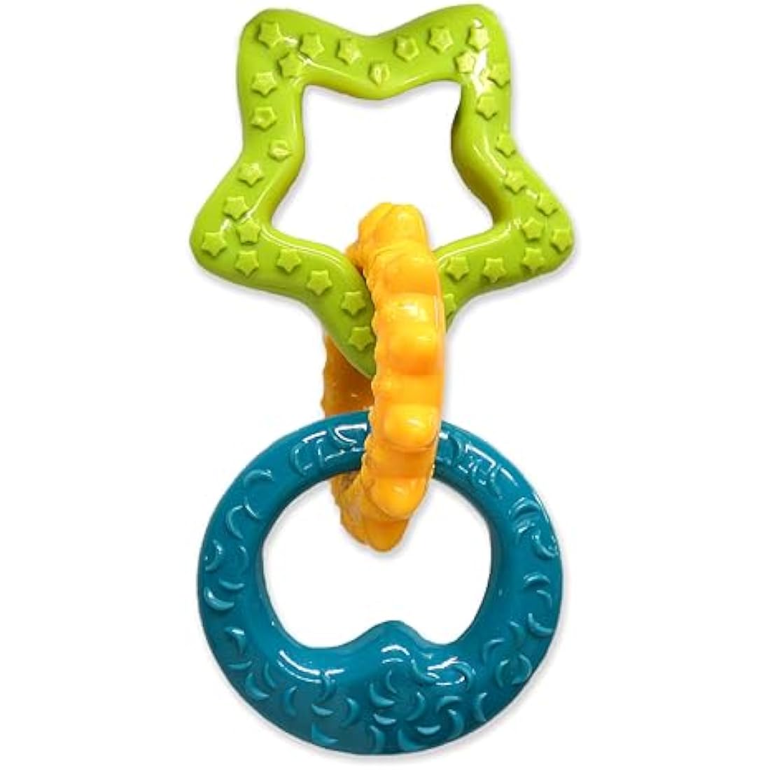 Nylabone Puppy Teething Chew Toy Rings | Bacon Flavour | Small Up to 11kg