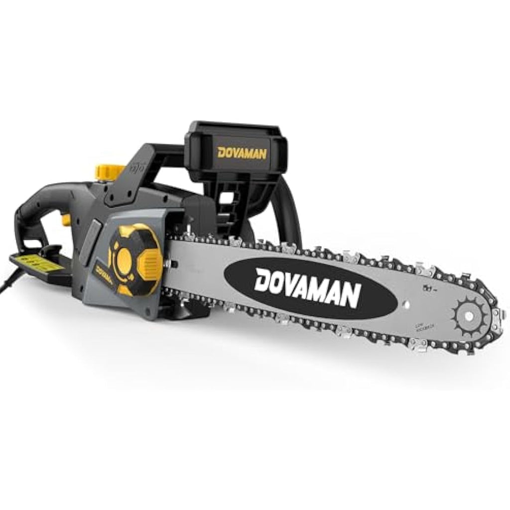 DOVAMAN 2400W Electric Chainsaw | 16 Inch Oregon Bar & Tool-Free Tension