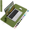 YSAGi Leather Desk Pad – Waterproof Non-Slip Writing Mat, Grass Green
