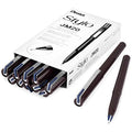 Pentel JM20 Stylo Disposable Fountain Pen, Navy Blue Ink – 12 Pack