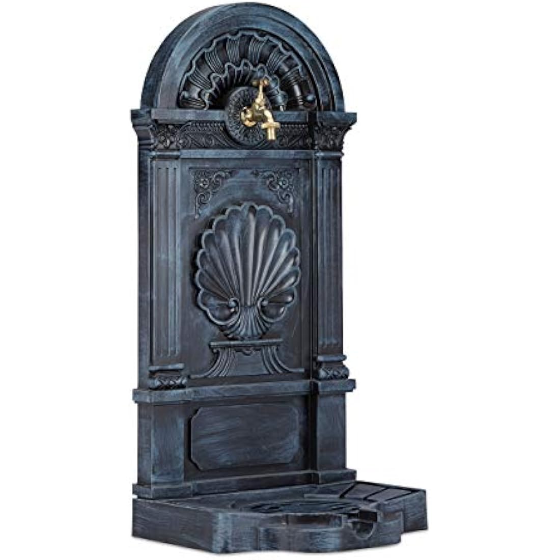 Jolof Store Antique Cast Aluminium Garden Water Fountain with Basin