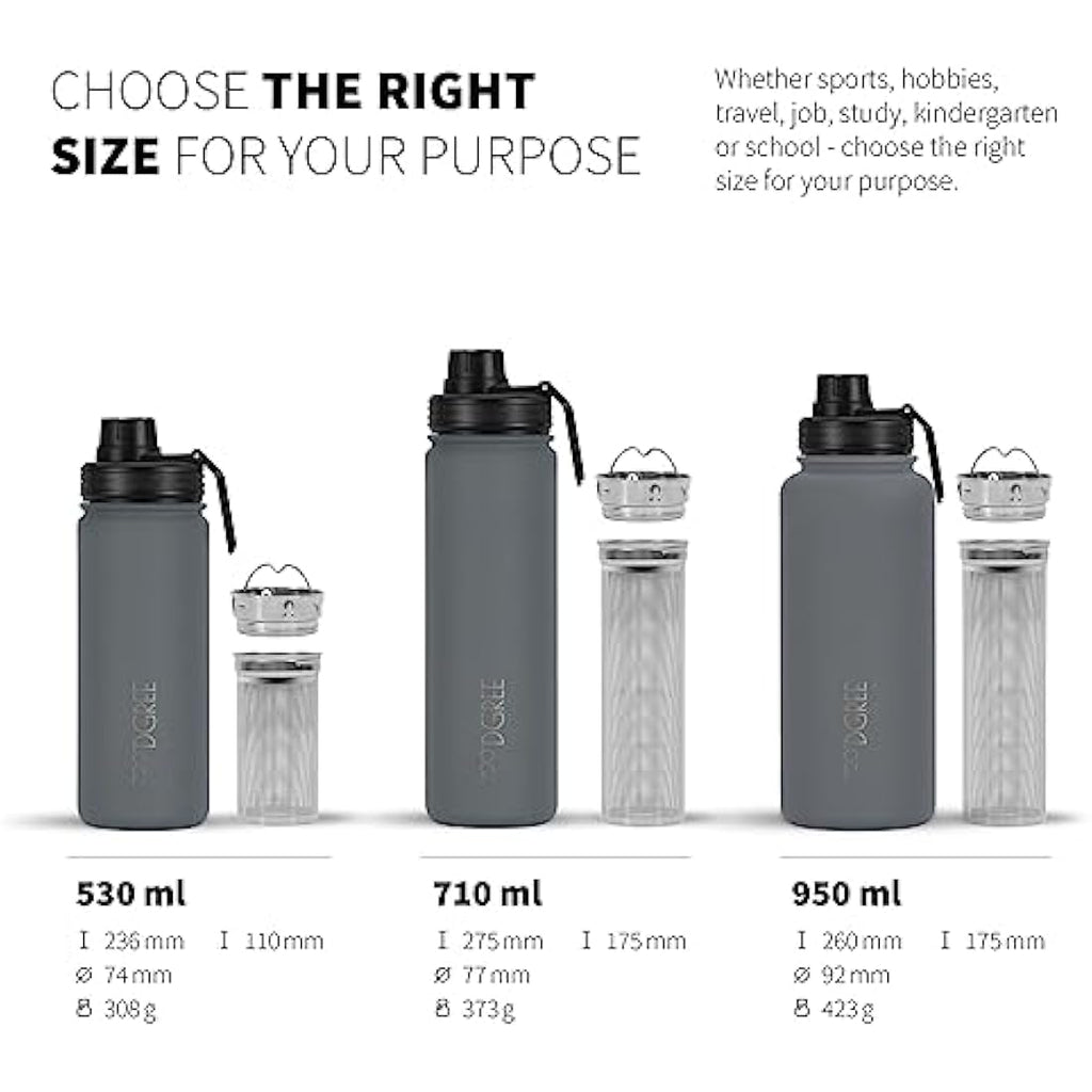 720°DGREE noLimit Insulated Water Bottle with Infuser - 950ml