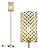 Jolof Store Gold Crystal Floor Lamp – Modern Tall Standing Pole Light