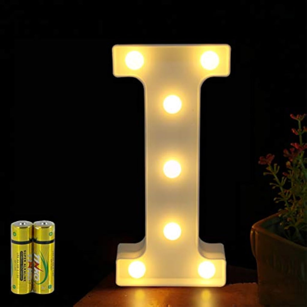 HONPHIER LED Marquee Letter Lights – Battery Operated Alphabet Sign (I)