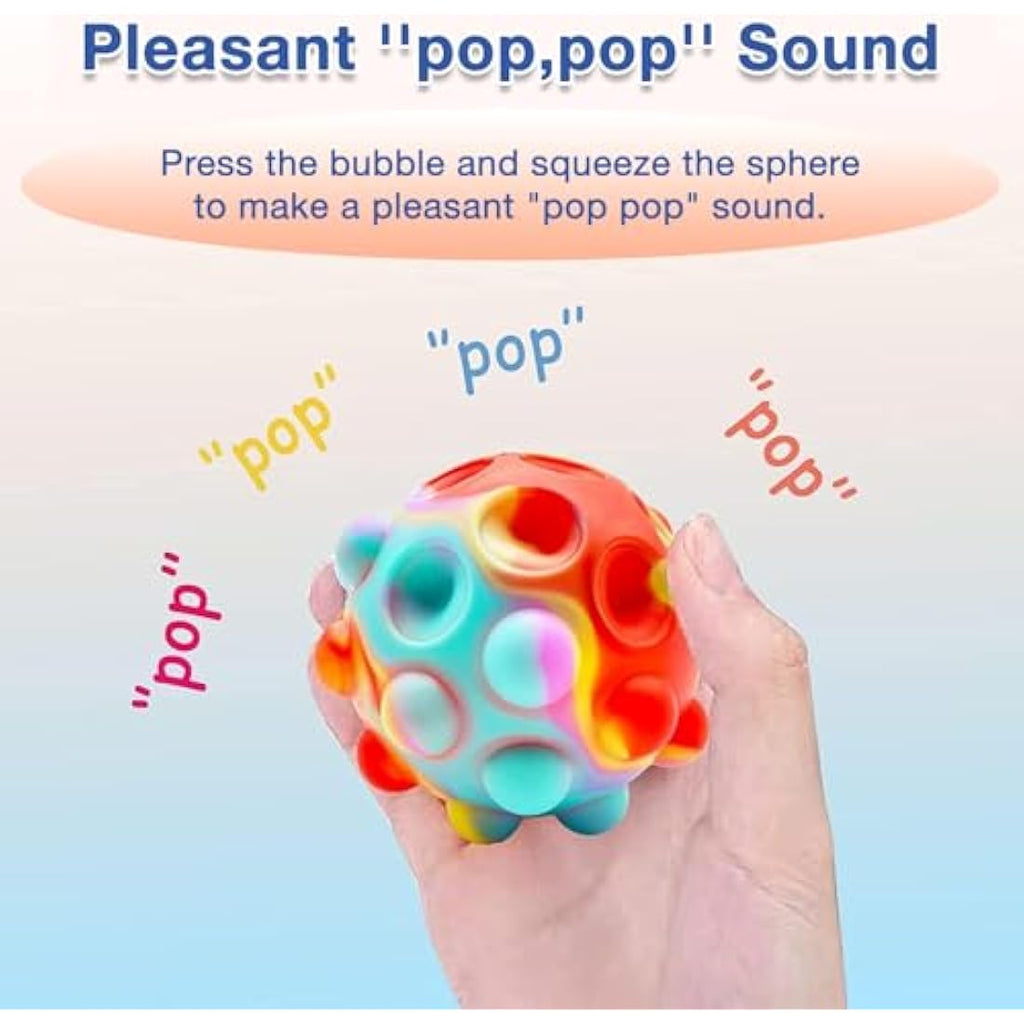 Jolof Store 12 Pcs Pop Stress Ball Fidget Toys – 3D Silicone Sensory Balls