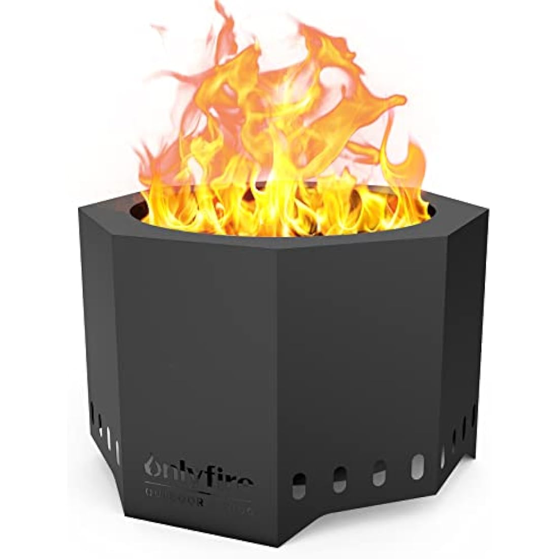 Onlyfire 26" Smokeless Fire Pit – Portable Iron Wood Burning Stove