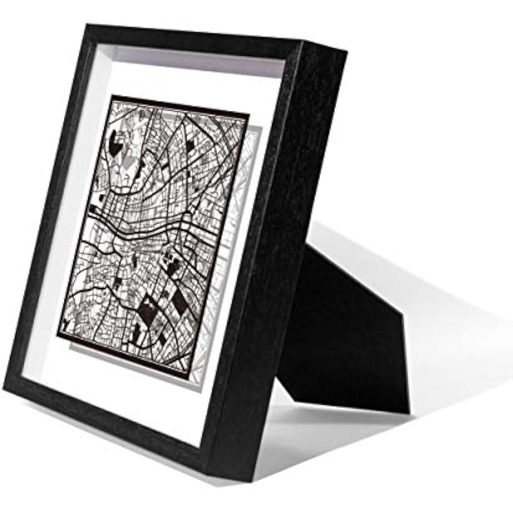 Jolof Store Dublin Marco de Papel para Mapas – Arte Minimalista 9x9