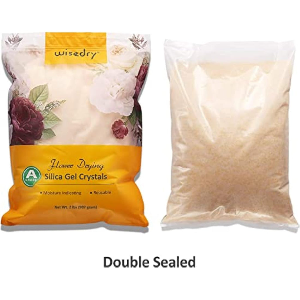 Wisedry 10 LBS Silica Gel Flower Drying Crystals - Color Indicating