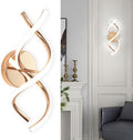 EIDISUNY LED Wall Sconce – 24W Modern Spiral Indoor Light, Cool White