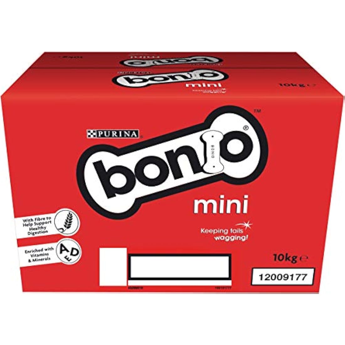 Bonio Mini Dog Biscuits - Original Adult Dog Food Treats, 10kg Pack