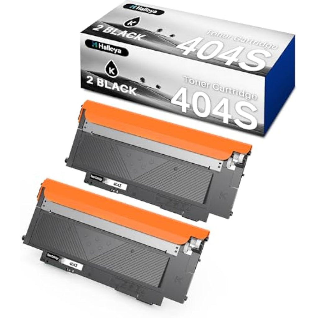 Halloya CLT-K404S Black Toner Cartridge for Samsung Xpress C430W C480W | 2 Pack