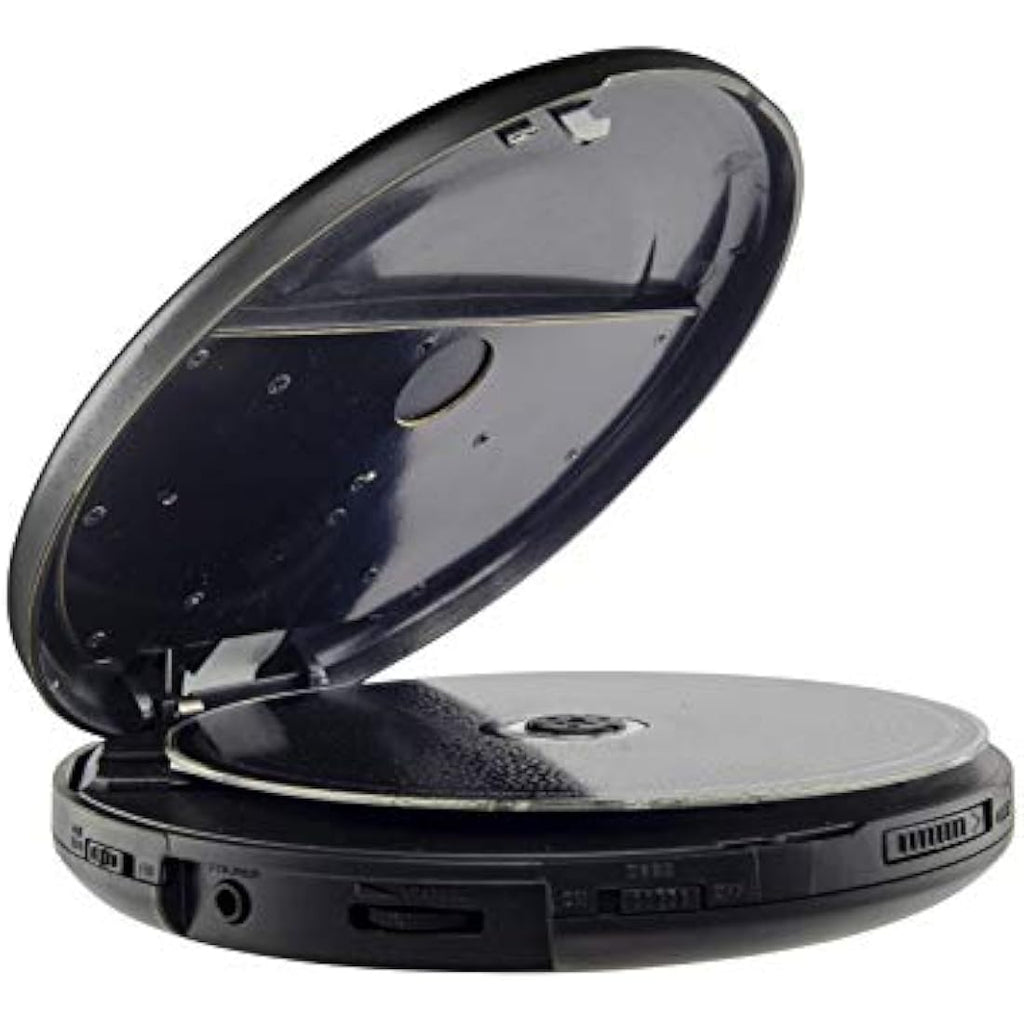 Groov-e Retro Portable CD Player | FM Radio & MP3 Playback – Black