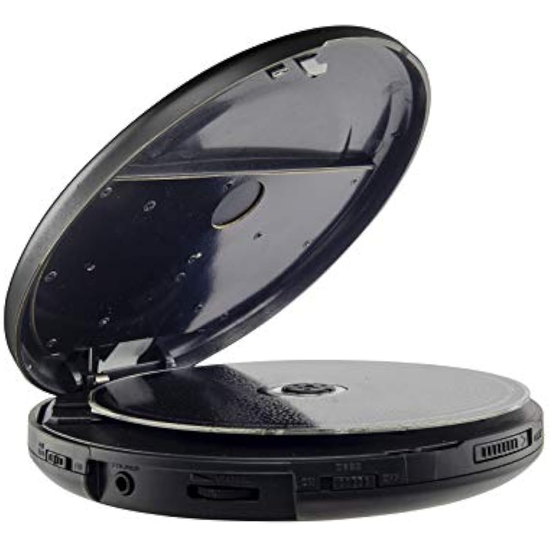 Groov-e Retro Portable CD Player | FM Radio & MP3 Playback – Black