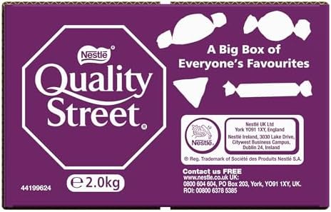 Quality Street Assorted Chocolates Bulk Sharing Pack - 2kg Tin