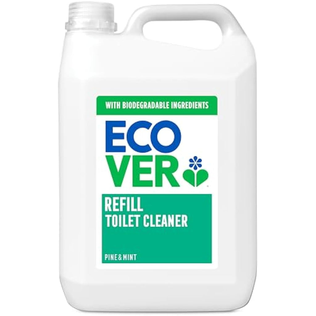 Ecover Toilet Cleaner Refill 5L | Limescale Remover | Pine & Mint