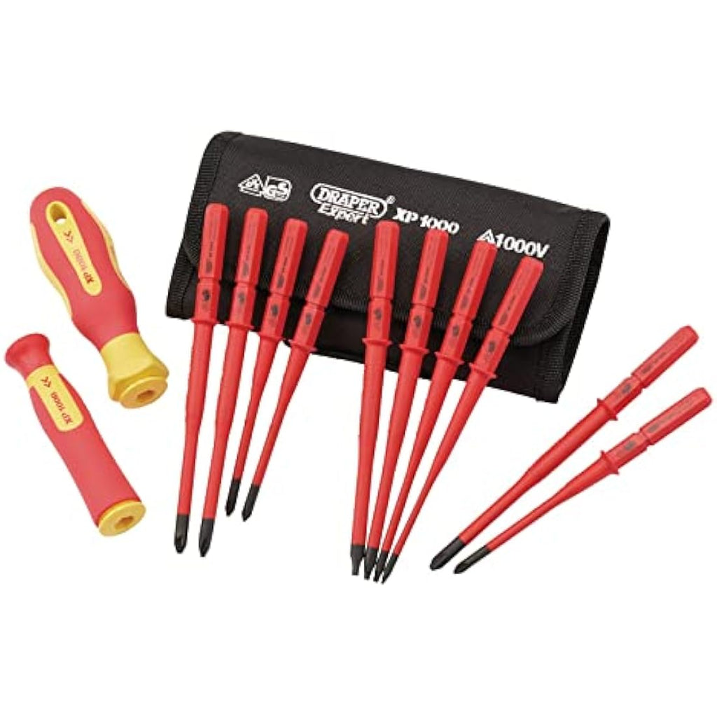 Draper XP1000 12-Piece Insulated Interchangeable Screwdriver Set