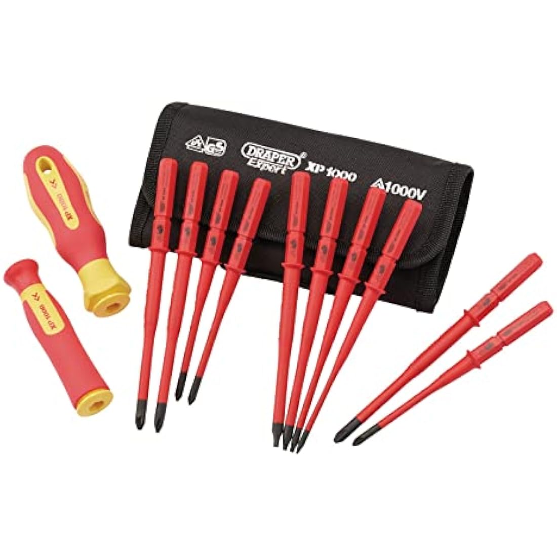 Draper XP1000 12-Piece Insulated Interchangeable Screwdriver Set