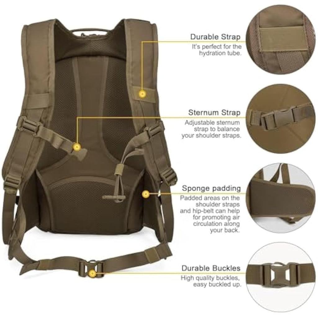 Mardingtop 28L Military Tactical Backpack | Molle Hiking Rucksack