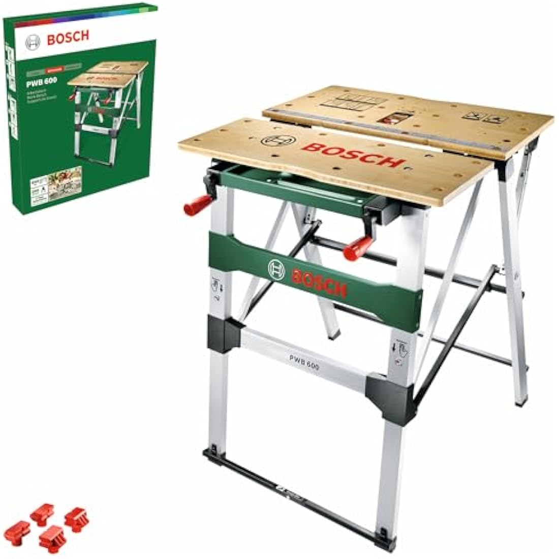 Bosch PWB 600 Folding Workbench | Bamboo Surface & 200kg Capacity