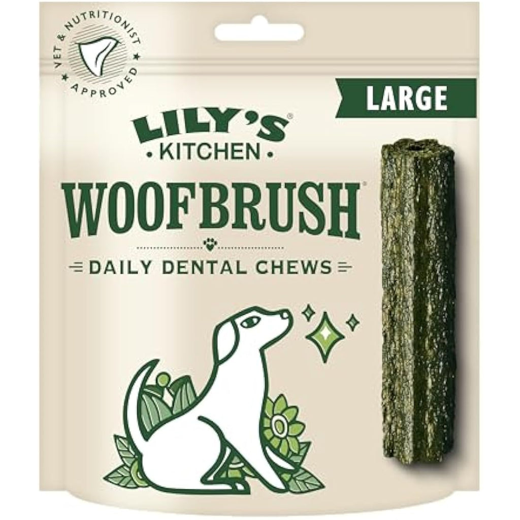 Lily's Kitchen Woofbrush Natural Dental Chews for Large Dogs | 28 Pack