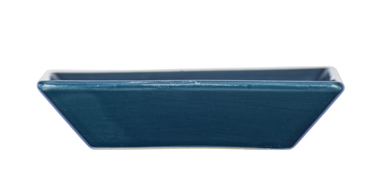 WENKO Cordoba Ceramic Soap Dish – Blue Mediterranean Soap Holder