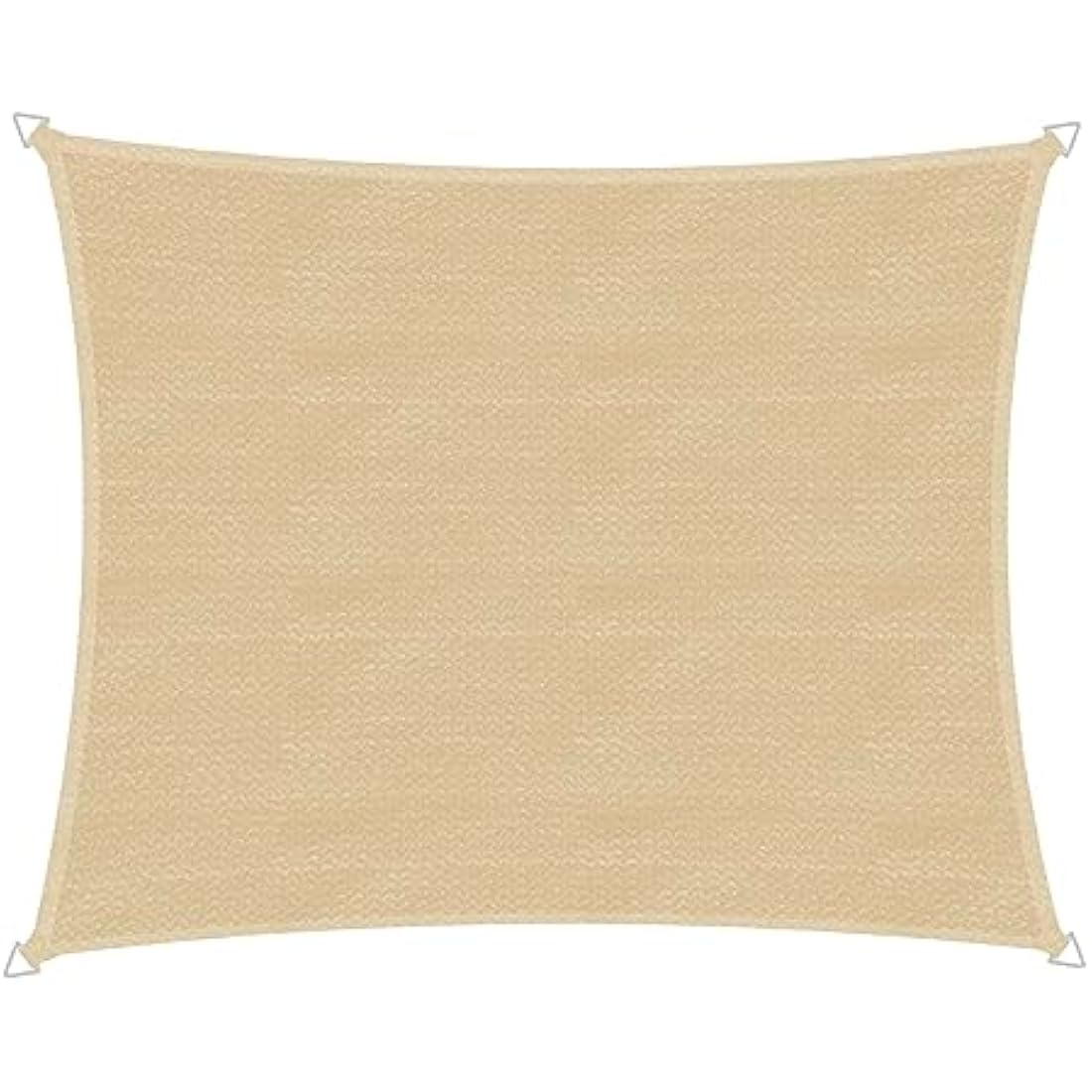 Windhager Capri Sun Sail – 3x4m HDPE UV Resistant Shade, Champagne