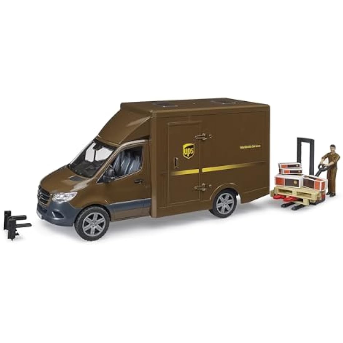 Mercedes Benz Sprinter UPS Delivery Van with Pallet Mover and Driver