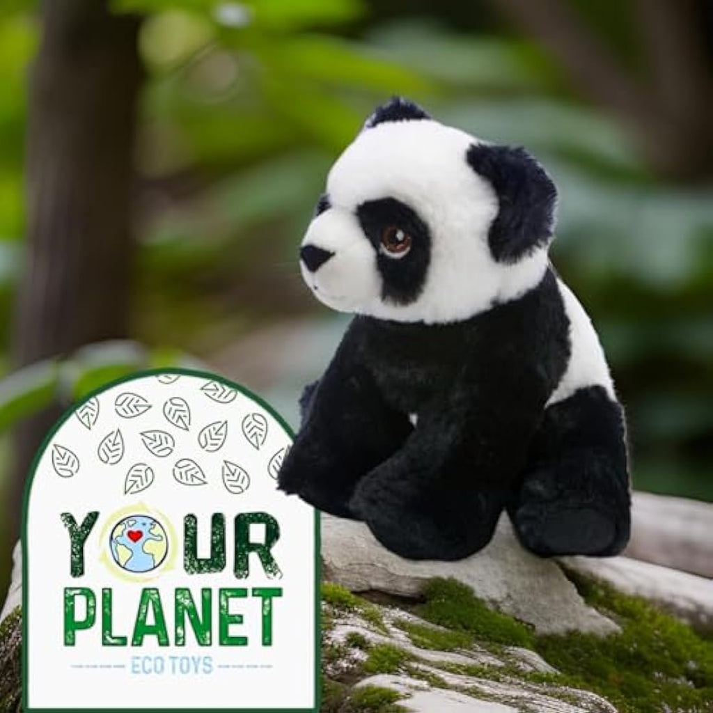 Deluxe Paws Panda Eco Plush Toy – 15cm Recycled Plastic Teddy Bear