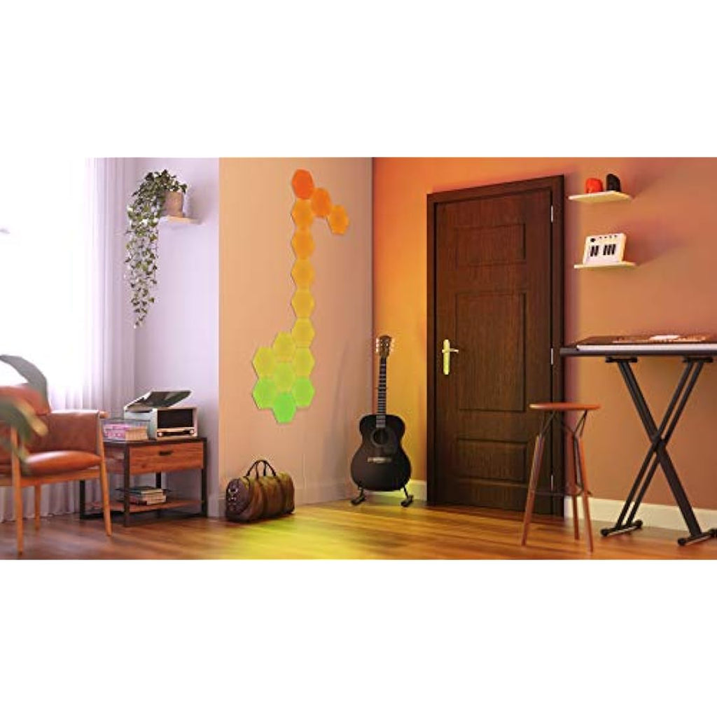 Nanoleaf Shapes Hexagon Starter Kit | 15 Modular LED Smart Light Panels