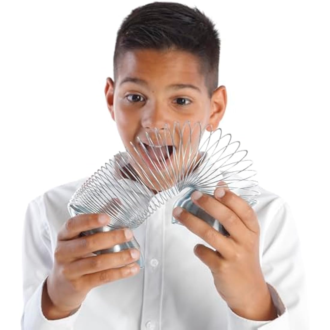WOW! STUFF Super-Size Metal Spring Toy – Giant Sensory STEM Slinky
