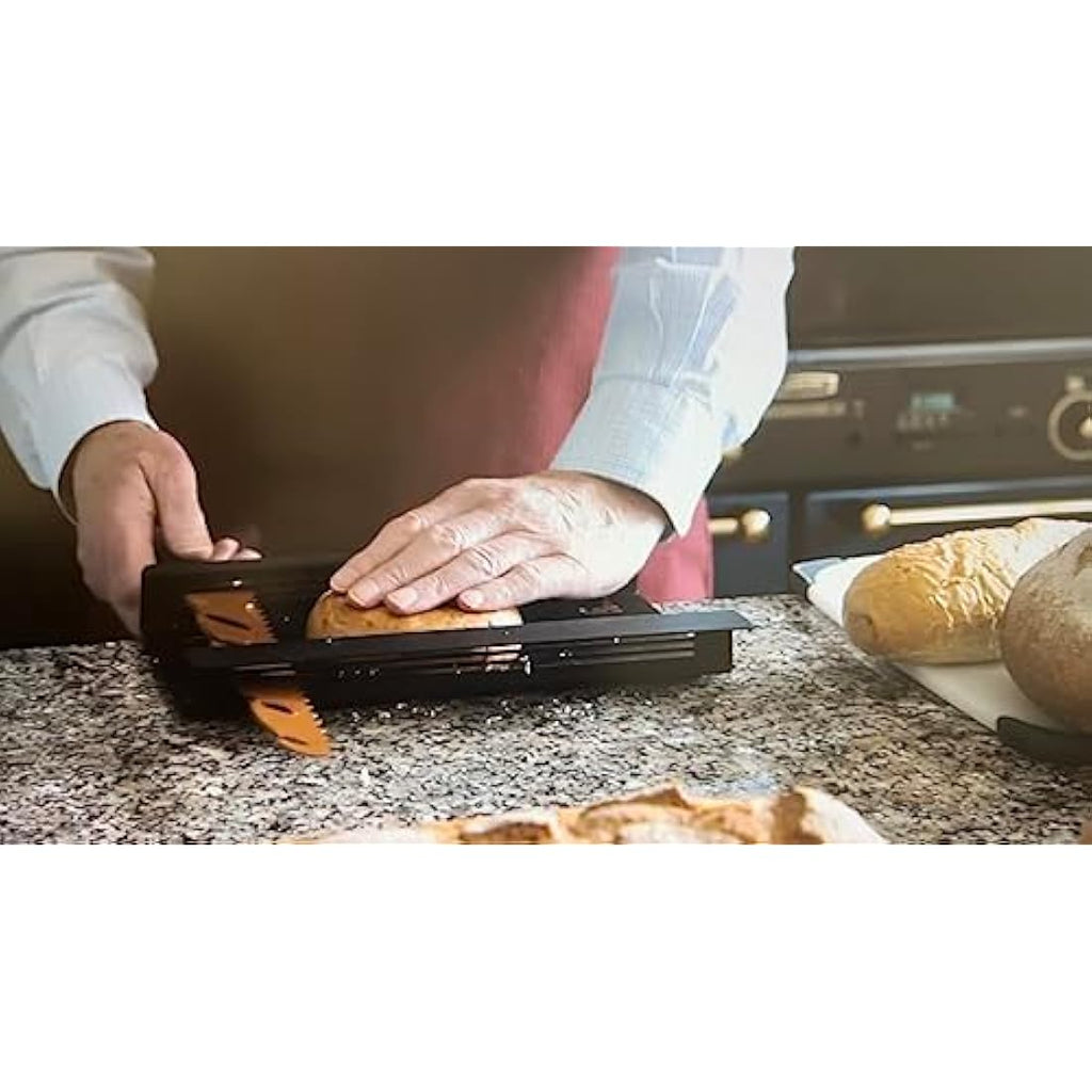 Simpleslice Patented Steel Bread Slicing Guide with Adjustable Widths