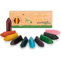 Honeysticks Triangular Beeswax Crayons – Non-Toxic Toddler Art (10 Pack)